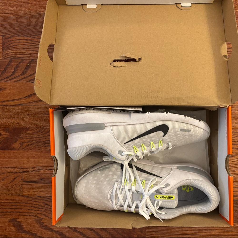 Nike Free Golf Shoes in Orange Box worn once